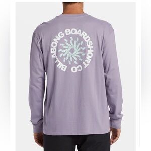 Billabong Whirlpool Long-Sleeve Tee – Purple Ash, Size XL – NEW With Tags